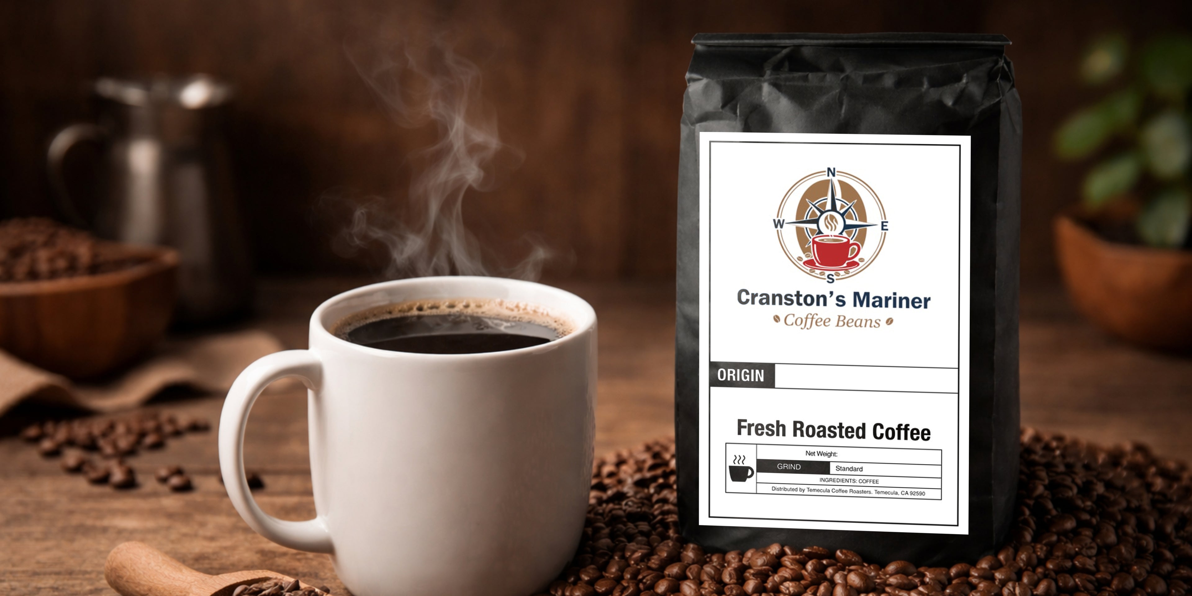 Cranston's Mariner fresh roasted coffee beans – premium small-batch coffee delivered to your door
